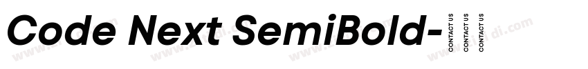Code Next SemiBold字体转换
